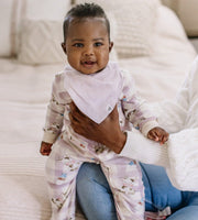 Organic Cotton Baby Bandana Bibs - Pink Sand